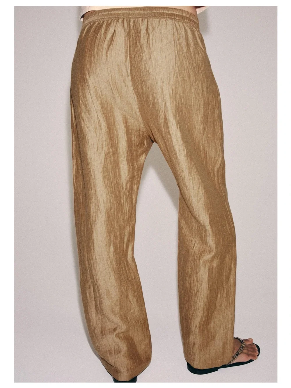 ZARA ZW COLLECTION LINEN BLEND PANTS